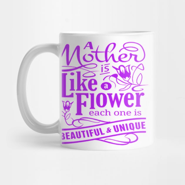 A MOTHER IS LIKE FLOWER - MOTHER'S DAY GIFTS by kedesign1